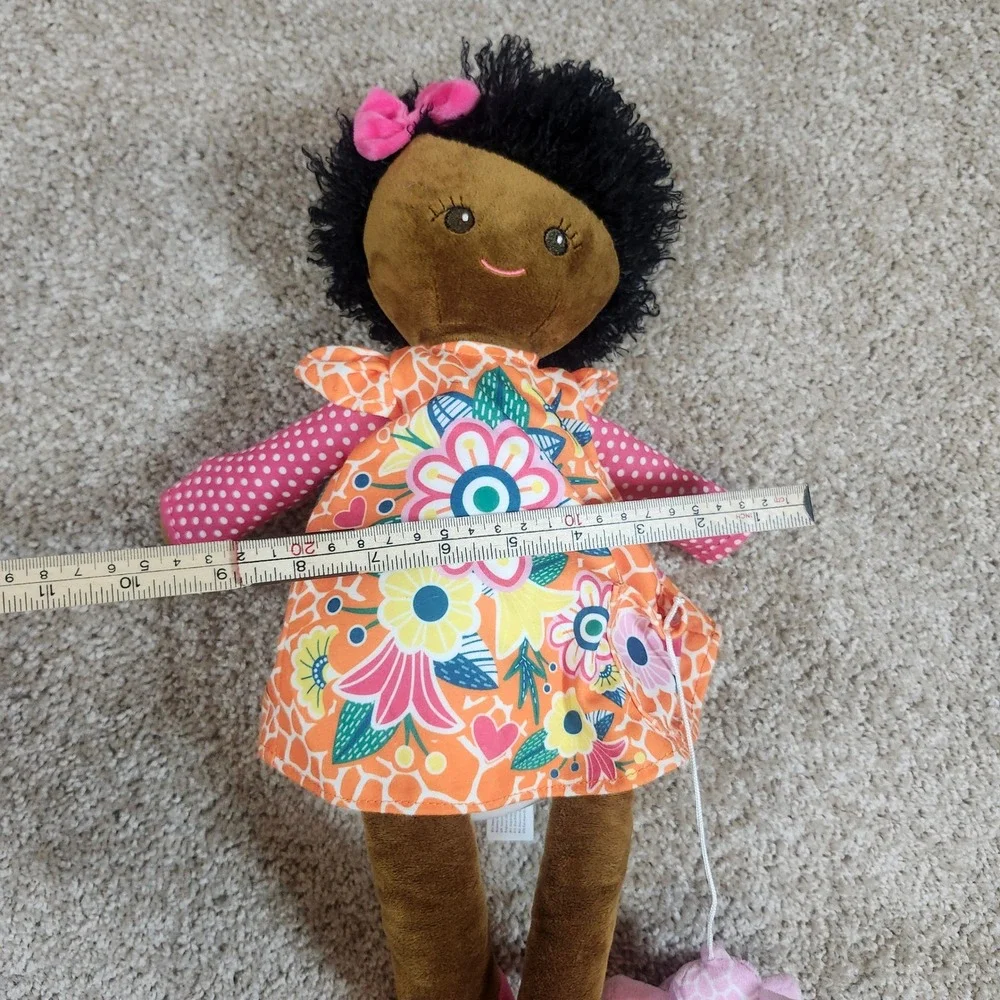 Scentsy Buddy Jaya Plush Doll Orange Floral Dress Pink Polka Dot Giraffe Toy 16